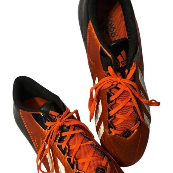 Adidas Quickframe New Men’s Orange and Black Football Cleats Size 12 main image 5
